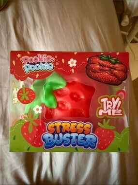 Red Strawberry Stress Buster Plush Toy